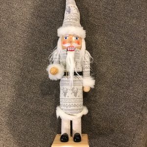 Gray and white nutcracker